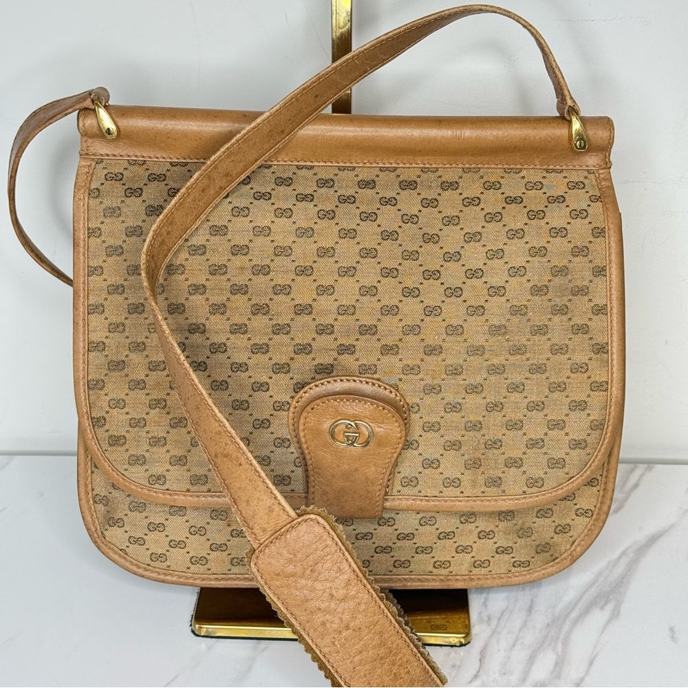Gucci Monogram Crescent Crossbody